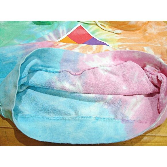 POLAROID Camera Official Merch Rare Tie Dye Oversized Hoodie Sweatshirt Size L - Picture 12 of 12